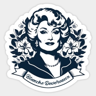 Blanche Devereaux // Vintage Fan Art Sticker